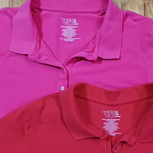 Women's Polo shirts, Red & Pink size 16-18, Good condition - Picture 2 of 8